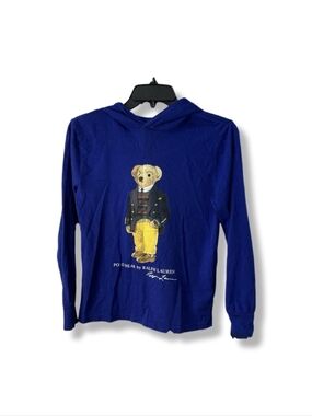 Ralph Lauren Royal Blue Tee with Yellow Logo